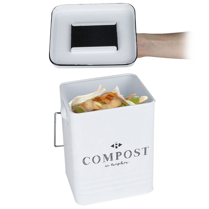 Je cherche une Idee Cubo Compostaje Metal 5 L con Filtro Antiolor Je cherche une Idee Cubo Compostaje Metal 5 L con Filtro Antiolor