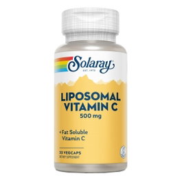 SOLARAY Vitamina C Liposomal 500 mg, 30 Cápsulas Vegetarianas