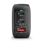 NGS Cargador de Pared GaN BUD 100W TINY Negro con 2 USB-C y 1 USB-A