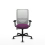 PIQUERAS Y CRESPO Silla de oficina Zulema Morado y Blanco