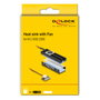 DeLOCK Disipador de calor con ventilador para M.2 SSD 2280 negro