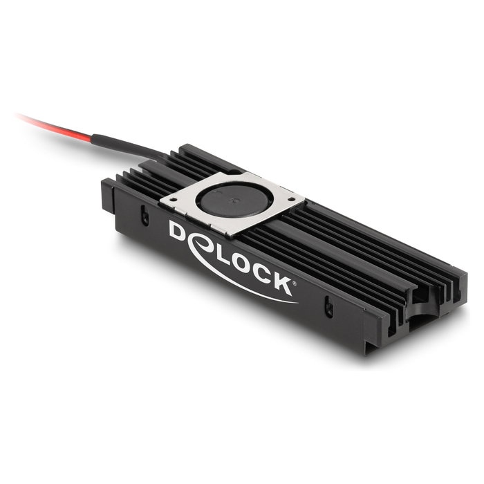 DeLOCK Disipador de calor con ventilador para M.2 SSD 2280 negro DeLOCK Disipador de calor con ventilador para M.2 SSD 2280 negro