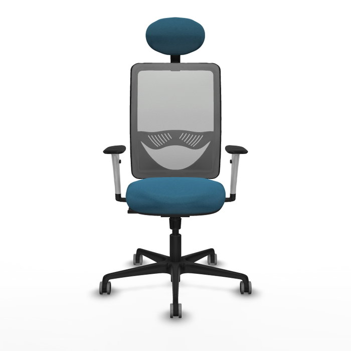 PIQUERAS Y CRESPO Silla de oficina Zulema con Mecanismo Sincro, Verde petróleo y Gris PIQUERAS Y CRESPO Silla de oficina Zulema con Mecanismo Sincro, Verde petróleo y Gris