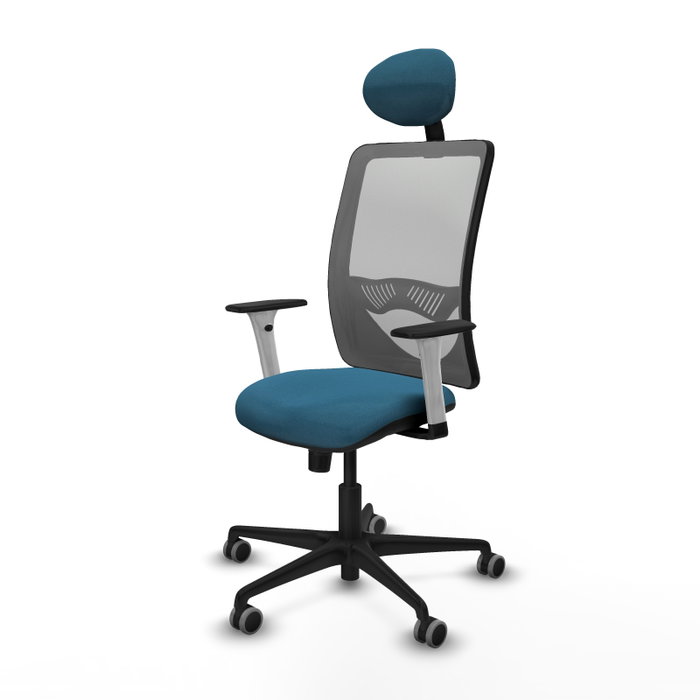 PIQUERAS Y CRESPO Silla de oficina Zulema con Mecanismo Sincro, Verde petróleo y Gris PIQUERAS Y CRESPO Silla de oficina Zulema con Mecanismo Sincro, Verde petróleo y Gris