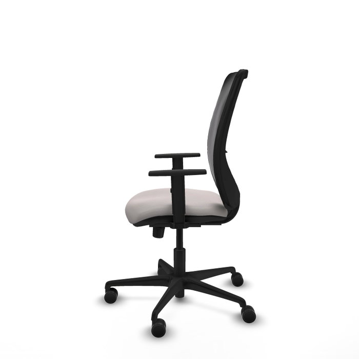 PIQUERAS Y CRESPO Silla de oficina Zulema con mecanismo Sincro, Blanco y Negro PIQUERAS Y CRESPO Silla de oficina Zulema con mecanismo Sincro, Blanco y Negro