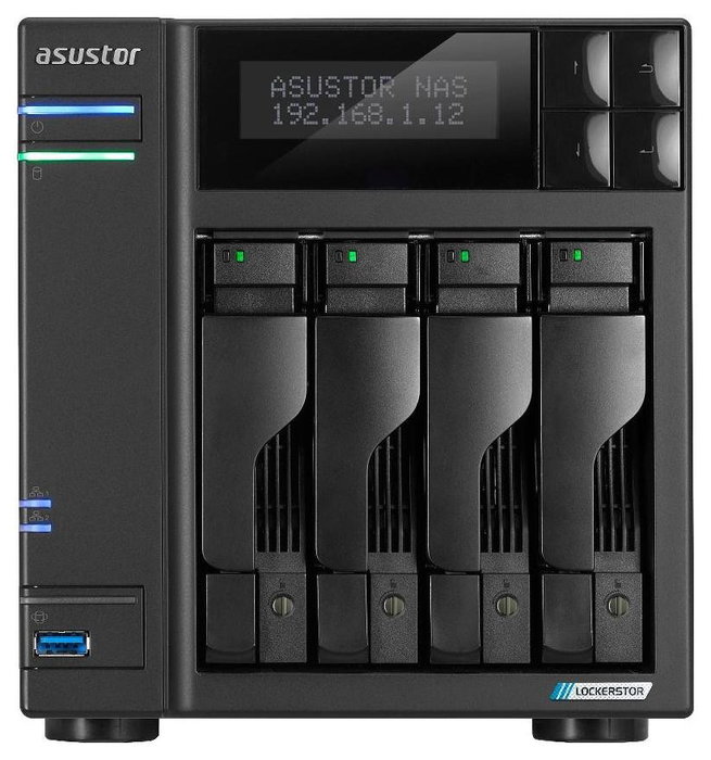Asustor LOCKERSTOR 4 Gen2 AS6704T NAS de 4 bahías con Intel N5105 y 4GB DDR4