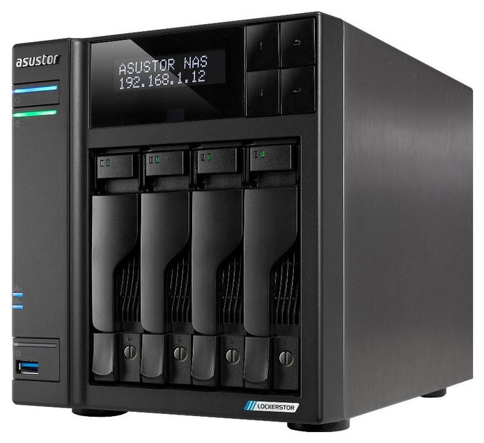 Asustor LOCKERSTOR 4 Gen2 AS6704T NAS de 4 bahías con Intel N5105 y 4GB DDR4
