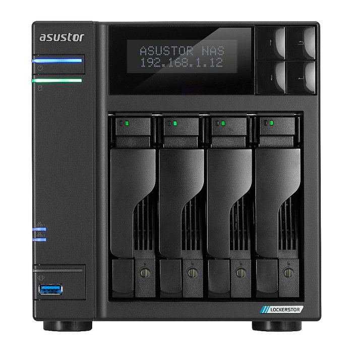 Asustor LOCKERSTOR 4 Gen2 NAS AS6704T 4-Bay, Escritorio, Intel Celeron N5105, 4 GB DDR4, 4 Ranuras M.2, RAID 0/1/5/6/10/JBOD, 2x2.5GbE, HDMI 2.0b Asustor LOCKERSTOR 4 Gen2 NAS AS6704T 4-Bay, Escritorio, Intel Celeron N5105, 4 GB DDR4, 4 Ranuras M.2, RAID 0/1/5/6/10/JBOD, 2x2.5GbE, HDMI 2.0b