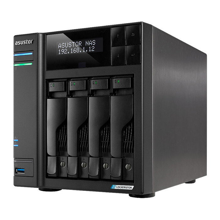 Asustor LOCKERSTOR 4 Gen2 NAS AS6704T 4-Bay, Escritorio, Intel Celeron N5105, 4 GB DDR4, 4 Ranuras M.2, RAID 0/1/5/6/10/JBOD, 2x2.5GbE, HDMI 2.0b Asustor LOCKERSTOR 4 Gen2 NAS AS6704T 4-Bay, Escritorio, Intel Celeron N5105, 4 GB DDR4, 4 Ranuras M.2, RAID 0/1/5/6/10/JBOD, 2x2.5GbE, HDMI 2.0b
