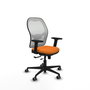 PIQUERAS Y CRESPO Silla de oficina Jorquera Naranja y Blanco