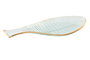 DKD Home Decor Centro de Mesa de Cristal Pez Transparente y Dorado