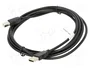 Lanberg CA-USBA-10CC-0030-BK Cable USB 2.0 de 3m Negro
