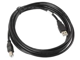 Lanberg CA-USBA 10CC-0030-BK Cable USB 2.0 Tipo A Macho a USB B Macho, 3 Metros, Negro
