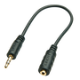 Lindy Adaptador de audio 3,5mm Macho a 2,5mm Hembra Negro