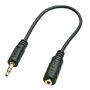 Lindy Adaptador de audio 3,5mm Macho a 2,5mm Hembra Negro