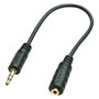 Lindy Adaptador de audio 3,5mm Macho a 2,5mm Hembra Negro