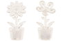 DKD Home Decor Decoracion Luminosa Basicos Flor Transparente 4 x 11 x 4 cm 12 Unidades