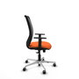PIQUERAS Y CRESPO Silla de oficina Zulema con mecanismo Sincro Naranja y Negro