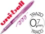 Boligrafo Uni-Ball Uf-202 Fanthom Borrable 0,7 mm Tinta Gel Violeta 12 unidades