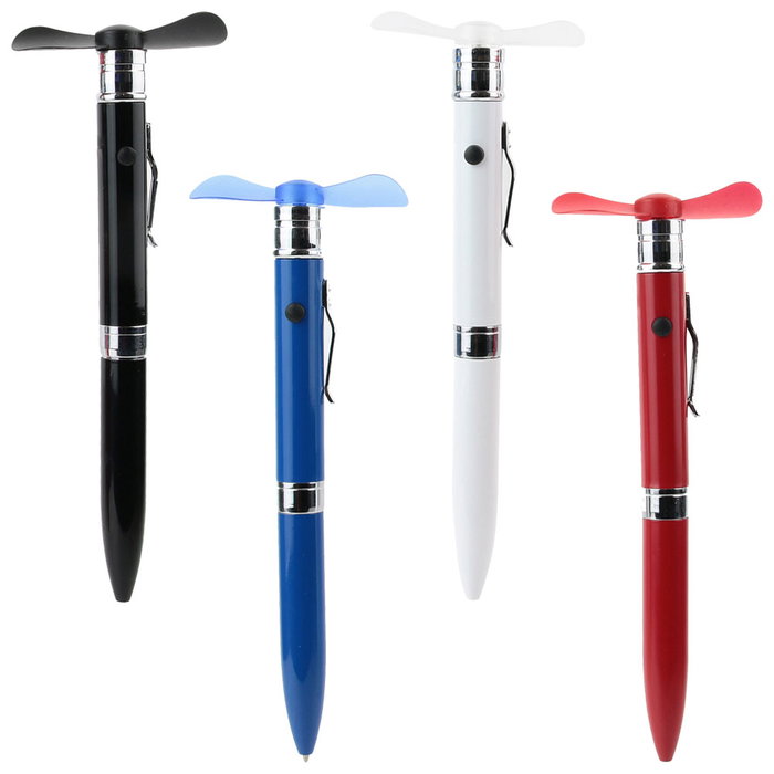Mister Gadget Bolígrafo Ventilador con Tinta Negra - Colores Surtidos (Rojo, Negro, Azul, Blanco) Mister Gadget Bolígrafo Ventilador con Tinta Negra - Colores Surtidos (Rojo, Negro, Azul, Blanco)