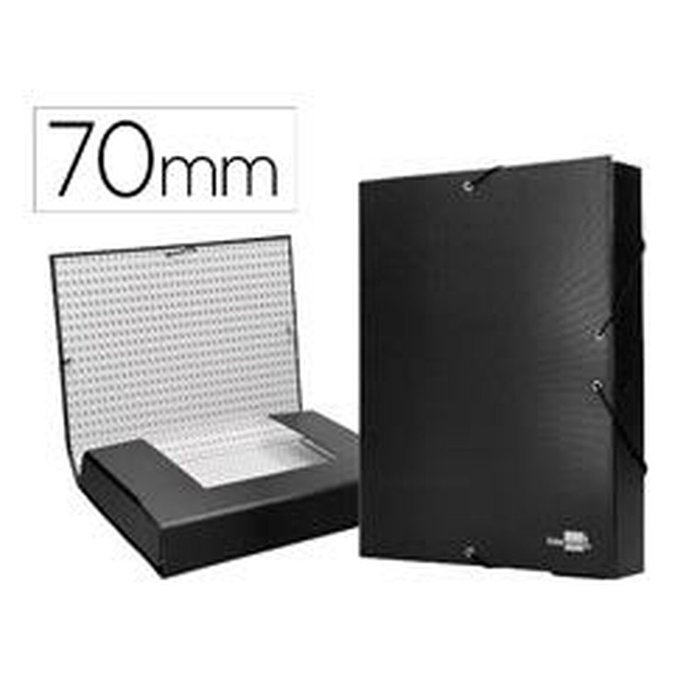 Liderpapel Carpeta proyectos folio lomo 70mm negra Liderpapel Carpeta proyectos folio lomo 70mm negra