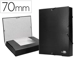 Liderpapel Carpeta de proyectos folio lomo 70mm negra