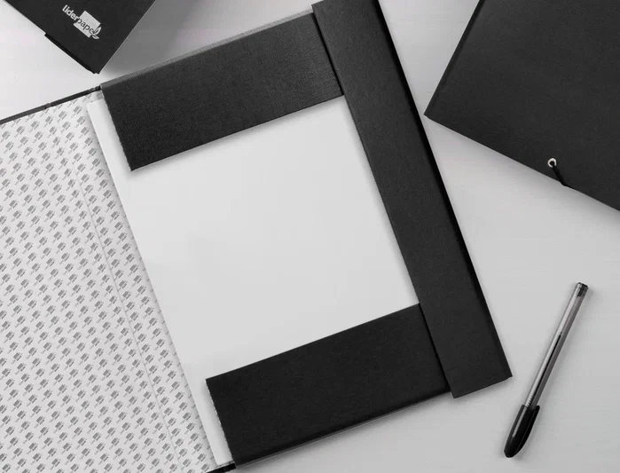 Liderpapel Carpeta de proyectos folio lomo 70mm negra