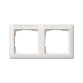 GIRA Marco para 2 mecanismos 109 109227 blanco mate horizontal