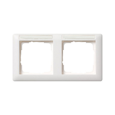 GIRA Marco para 2 mecanismos 109 109227 blanco mate horizontal GIRA Marco para 2 mecanismos 109 109227 blanco mate horizontal