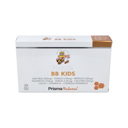 PRISMA NATURAL Planta Bb Kids 20Amp. Para Niños en Crecimiento, Falta de Apetito y Refuerzo de Defensas, Con Jalea, Tomillo, Propóleo y Vitaminas