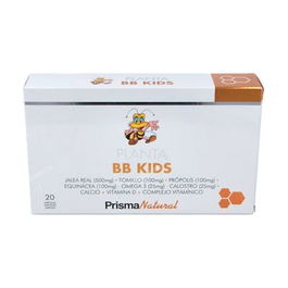 PRISMA NATURAL Planta Bb Kids 20Amp. Para Niños en Crecimiento, Falta de Apetito y Refuerzo de Defensas, Con Jalea, Tomillo, Propóleo y Vitaminas