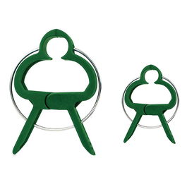 Biotop Pinzas para entutorar, 20 uds, dos tamaños (5,7x4,6x0,9 cm y 4x2,9x0,6 cm)