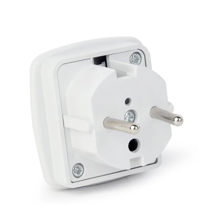 Gembird Adaptador de enchufe Tipo G a Tipo F Blanco A-AC-UKEU-001