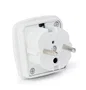 Gembird Adaptador de enchufe Tipo G a Tipo F Blanco A-AC-UKEU-001