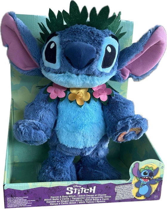 Just Play Lilo & Stitch Figura de peluche Stitch con función de baile y canto de 38 cm Just Play Lilo & Stitch Figura de peluche Stitch con función de baile y canto de 38 cm
