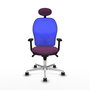 PIQUERAS Y CRESPO Silla de oficina Jorquera con mecanismo Sincro, Morado y Azul