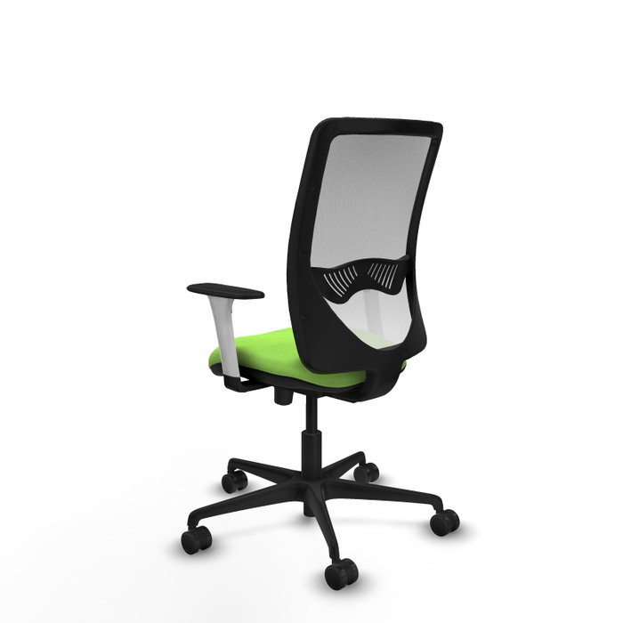 PIQUERAS Y CRESPO Silla de oficina Zulema Pistacho y Blanco