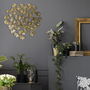 Home Deco Factory Mural Flores Metálico Ginkgo Mirage Decoración Pared d.48 cm