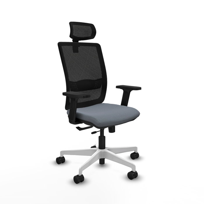 PIQUERAS Y CRESPO Silla de oficina Haches con Mecanismo Sincro/Traslack, Gris y Negro PIQUERAS Y CRESPO Silla de oficina Haches con Mecanismo Sincro/Traslack, Gris y Negro