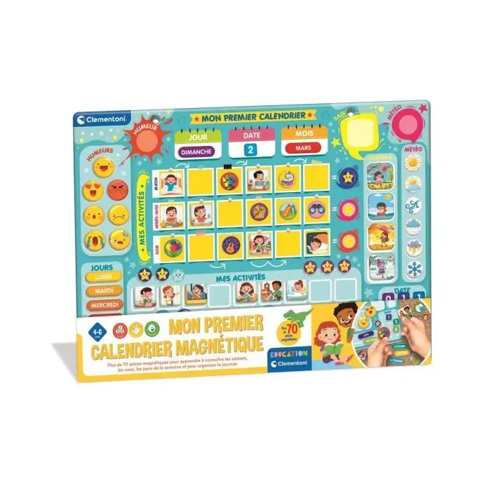 Clementoni CLE8005125529179 Mi primer calendario magnético