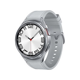 Samsung Galaxy Watch 6 Classic 47 mm Plata - Reloj Inteligente LTE, Zafiro, Wear OS, GPS, Monitor Cardíaco, 16 GB, R965