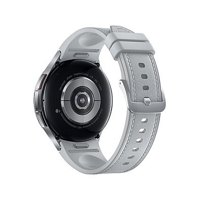 Samsung Galaxy Watch 6 Classic 47 mm Plata - Reloj Inteligente LTE, Zafiro, Wear OS, GPS, Monitor Cardíaco, 16 GB, R965