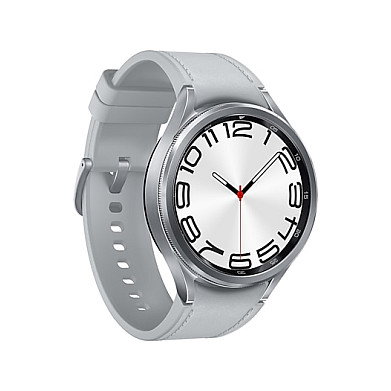 Samsung Galaxy Watch 6 Classic 47 mm Plata - Reloj Inteligente LTE, Zafiro, Wear OS, GPS, Monitor Cardíaco, 16 GB, R965