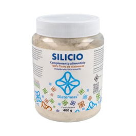 DIATOMEAS Silicio 100% Oral Tierras de Diatomeas Naturales Apto Consumo Humano 400Gr