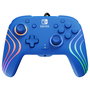 PDP Afterglow Wave Controlador Gamepad para Nintendo Switch y OLED, Con Retroiluminación LED Multicolor, Alámbrico, USB, Azul