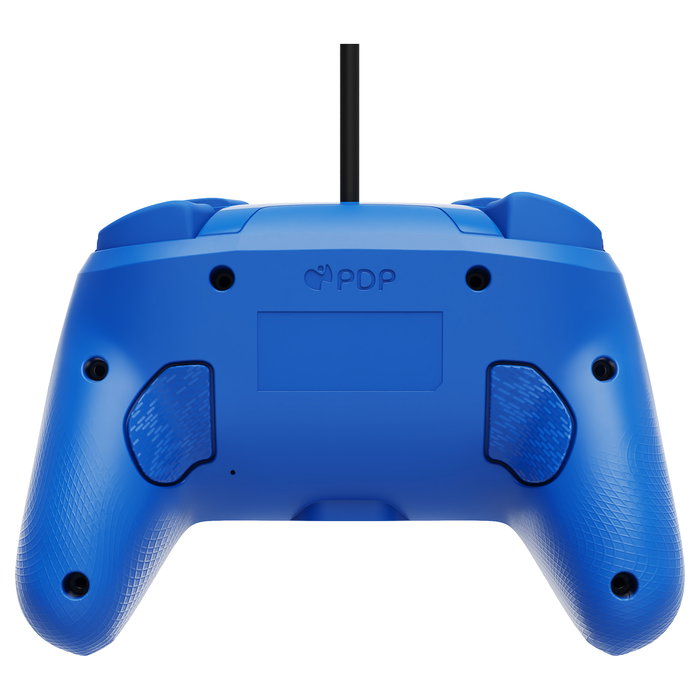 PDP Afterglow Wave Controlador Gamepad para Nintendo Switch y OLED, Con Retroiluminación LED Multicolor, Alámbrico, USB, Azul