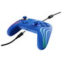 PDP Afterglow Wave Controlador Gamepad para Nintendo Switch y OLED, Con Retroiluminación LED Multicolor, Alámbrico, USB, Azul