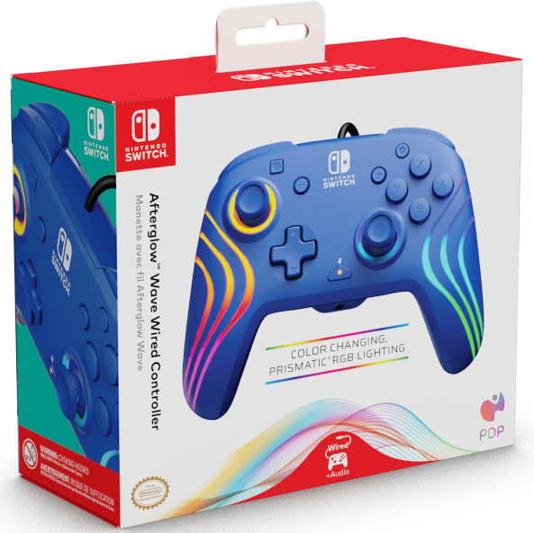 PDP Afterglow Wave Wired Controller Azul para Nintendo Switch PDP Afterglow Wave Wired Controller Azul para Nintendo Switch