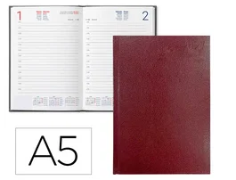 Liderpapel Agenda Corfu 2027 Día Página A5 Rojo