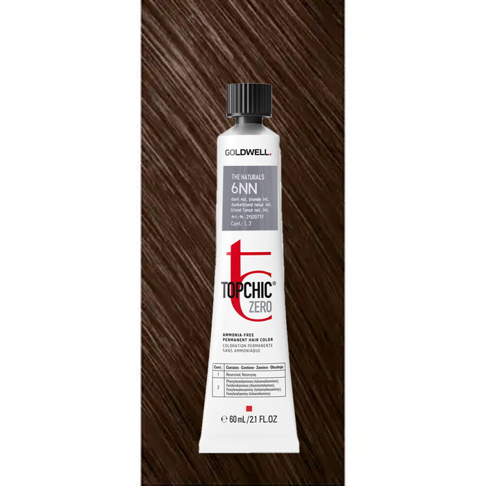 Goldwell TopChic Zero Tinte permanente 6NN Dark Natural Blonde 60 ml